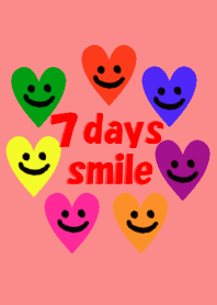 7days smile heart red