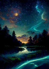 Beautiful starry night view#1587