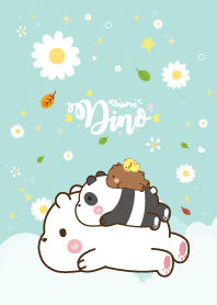 หมี3ตัว&น้องเป็ด ดอกเดซี่น่ารัก คาวาอี้