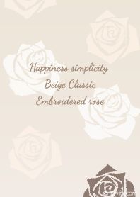 hs Beige Classic Embroidered rose