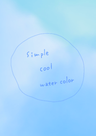 cool watercolor blue color