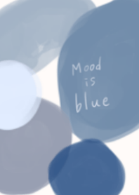 シンプルなブルーくすみカラー