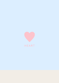 Simple Heart / Healing  Beige&Baby Blue