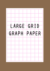 LARGE PINK GRID GRAPH PAPER-BROWNj