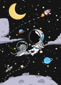 The Adventure of Cat and Astronaut