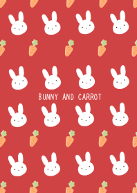 BUNNY AND CARROT/RED