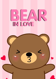 Brown Bear In Love Icon