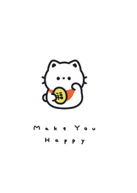 แมวกวัก / white black