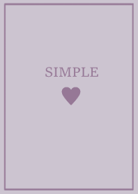 SIMPLE HEART =dusty purple*=