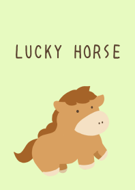 LUCKY HORSE THEME/YELLOW GREEN