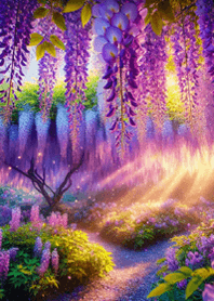 身につけるだけで運気上昇48（藤の花）