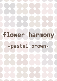 flower harmony -pastel brown-