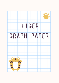 TIGER GRAPH PAPERj-CREAM PINK
