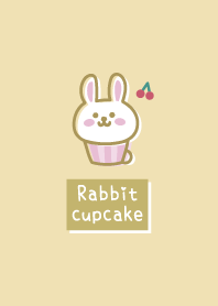 Rabbit cupcake.Cherry.yellow