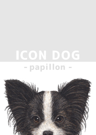 ICON DOG - Papillon - GRAY/01