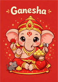 Cute Ganesha Blessings2