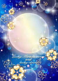 Lucky Miracle moon and lucky clover