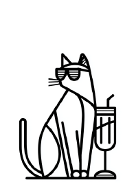 แมวสุภาพบุรุษใส่แว่นกันแดด