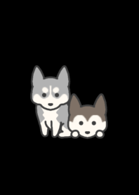 シベリアンハスキー＊ダークモード
