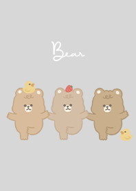 soba bear - grey