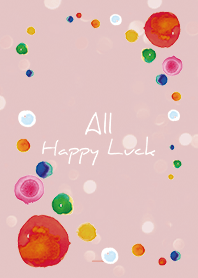 Beige Pink : Watercolor all luck