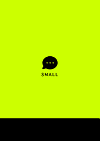 Small Button / Black&Neon Lime