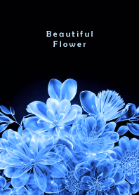 Beautiful Flower-BLUE CRYSTAL 8