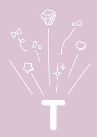 Initial T and dull pink