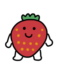 Red cute strawberry Theme