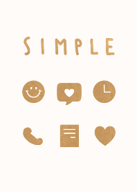 smile simple kraft paper