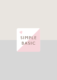 Simple Sweet / Gray&Beige&Pink