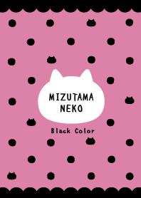 Polka dots Cat / Pink&Black