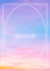 Rainbow sky #17 / Natural style