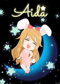 Aida- Bunny girl on Blue Moon