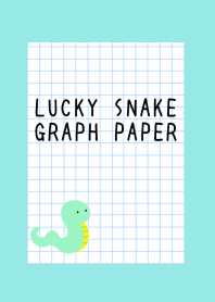 LUCKY SNAKE GRAPH PAPER/BLUE GREEN