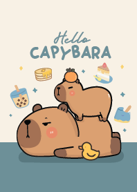 Hello capybara it's cute : happy life!