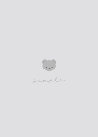 SIMPLE BEAR - Gray -
