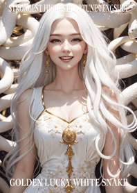 Golden White Snake of Luck 32