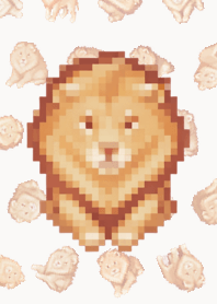 Lion Random Theme Pixel Brown||03