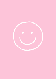 Smile Pink White Simple Design Line Design Line Store
