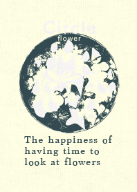 Circle flower Pearl WHT