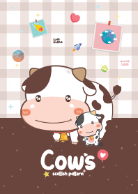 Cows Scottish Pattern Brown