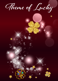 グングン運気が上がる金のクローバー:Brown