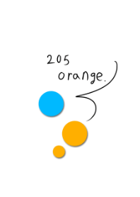 205 orange.