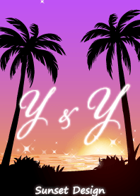 【Y&Y】イニシャル❤️サンセットビーチ2