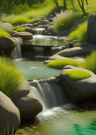 A quiet stream in the forest 23D2aA