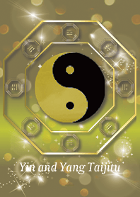Gold : Yin and Yang Taijitu