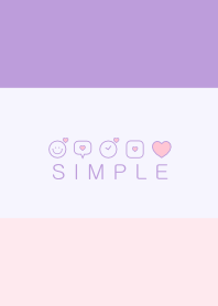 SIMPLE HEART(pink purple) V.29b
