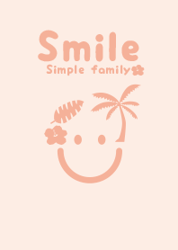 Smile & tropical Deep baby pink