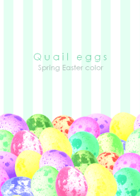 Quail egg ~Spring Easter color~